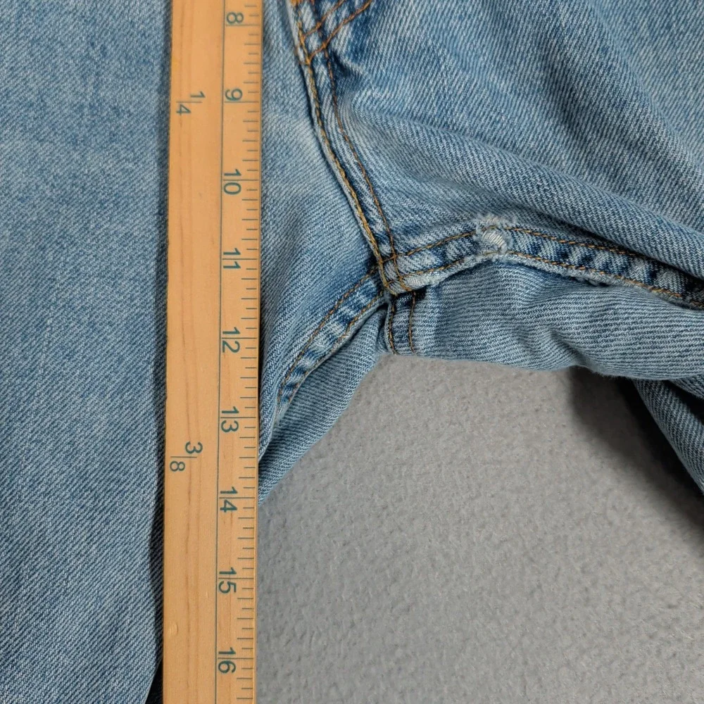 Levi's 505 Jeans Mens 33x32 Blue Regular Fit Straight‎ Leg Denim Cotton Casual